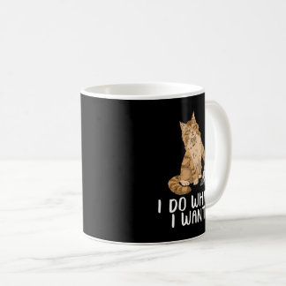 Mug Maine Coon Cadeaux De Chat Je Fais Ce Que Je Veux