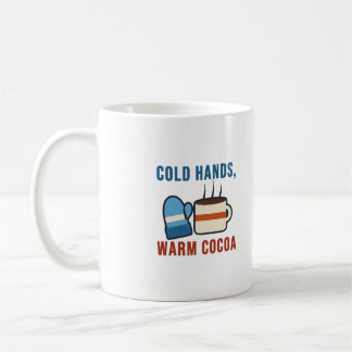 Mug Mains Froides Chaude Cacao Mitaines Drôle d'Hiver
