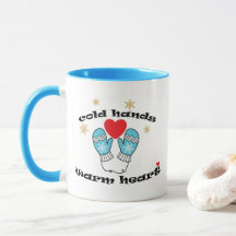 Mains froides en hiver, cœur chaud, cadeau de Noël