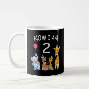 Mug Maintenant j'ai 2 ans 2ème anniversaire au Zoo Cof