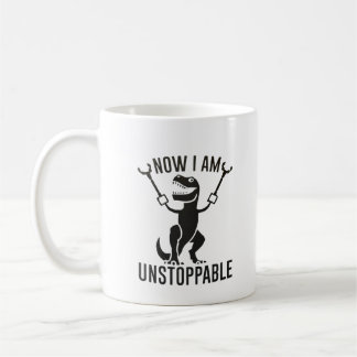 Mug Maintenant je suis Inarrêtable, T rex Armoiries Mu