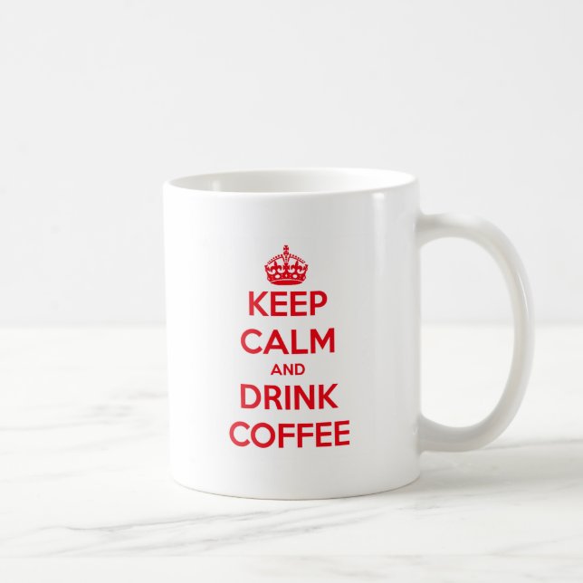 Mug Maintenez café calme et de boissons (Droite)