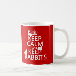 Mug Maintenez calme et conservez les lapins - toutes