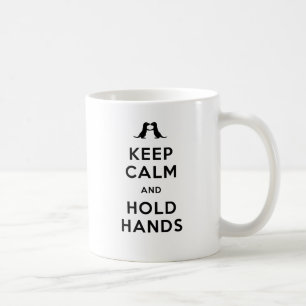 Mug Maintenez calme et tenez les mains (les loutres
