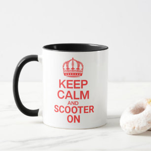 Mug Maintenez le calme et le scooter allumés