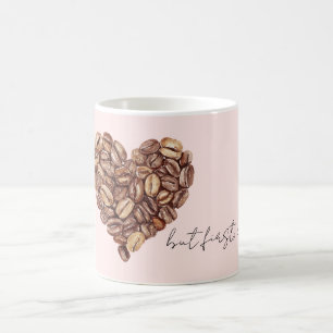 Mug Mais d'abord, Coffee Beans Heart
