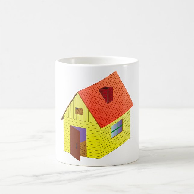 Mug Maison à granges jaunes (Créateur téléchargé)