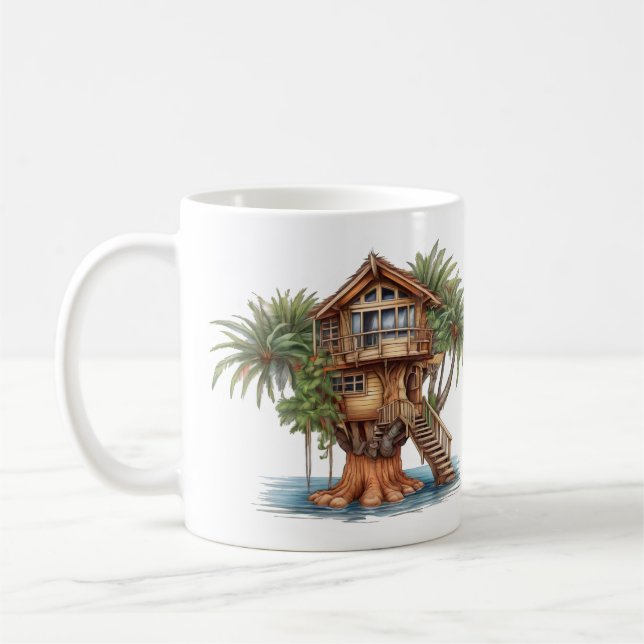 Mug Maison d'arbre dans le palmier (Gauche)