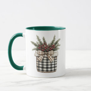 Mug Maison de ferme élégante Noël personnalisé