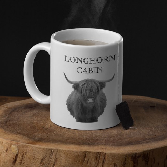Mug Maison de ferme personnalisée Cabine Lodge Highlan (Créateur téléchargé)