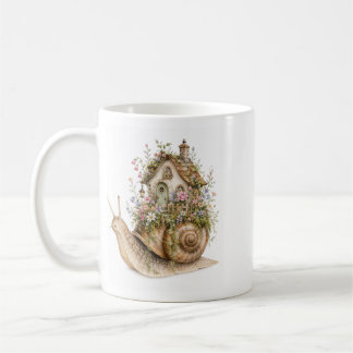 Mug Maison de l'escargot fantaisiste Autocollant Cotta