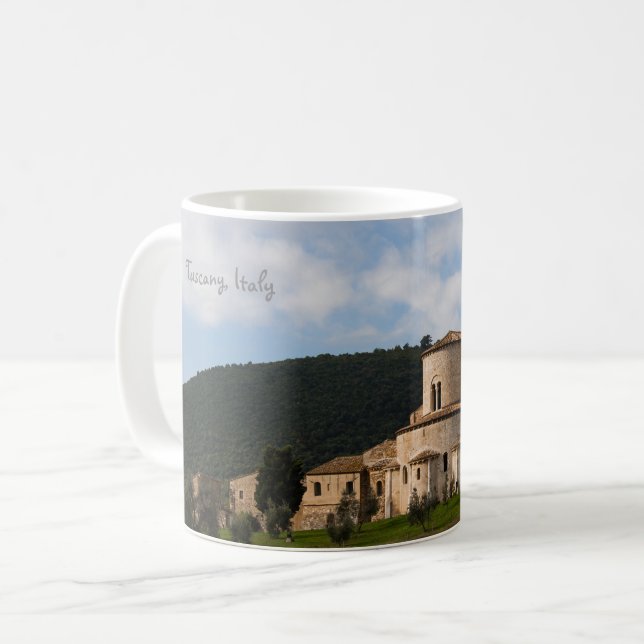 Mug Maison de paysage de campagne de la Toscane, (Devant gauche)