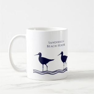 Mug Maison de plage Bleue Bleue de la Marine Bleue
