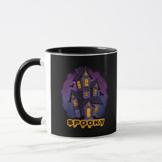 Mug Maison Hantée Effrayante Manoir Violet Siniastre