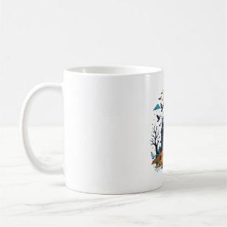 Mug Maison Hantée Pleine Lune Chauves-souris Halloween