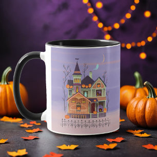 Mug Maison Jack-o'lanterne d'Halloween