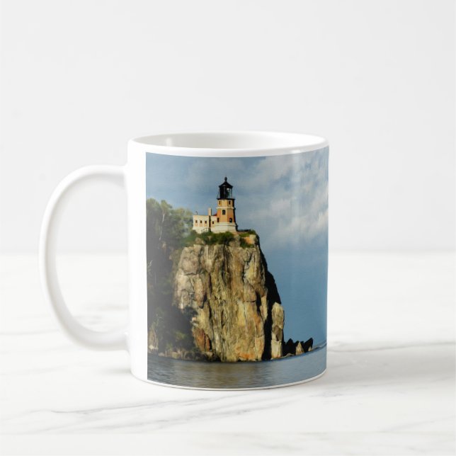Mug Maison-lumière Split Rock sur le lac Supérieur (Gauche)