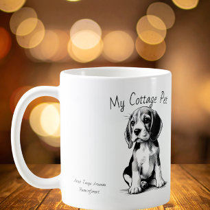 Mug Maisonnette Mignonne Animal de Compagnie - Beagle/