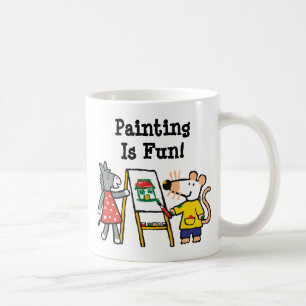 Mug Maisy et peinture pointillée à l'école maternelle