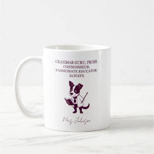 Mug Maître de grammaire Connaisseur de prose Éducateur