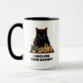 Mug Maître d'échecs Chat Noir