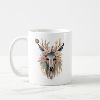 Mug Majesté des fleurs : Cerf aux fleurs et aux plumes