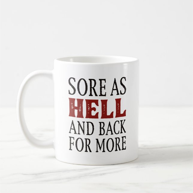 Mug Maladie Comme Enfer Et Retour Pour Plus (Gauche)