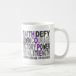 Mug Maladie de Crohn de collage de mot d'espoir