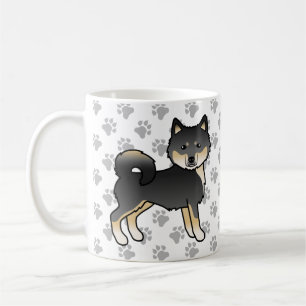 Mug Malamute d'Alaska noir et feu Chien mignon & Patte