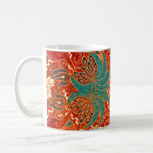 Mug Malaysian Batik : Beau Motif d'art.