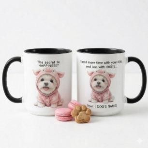 Mug Maltais en costume de cochon Cadeau pour une maman