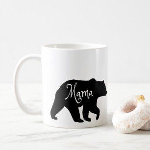 Mug Mama Bear noir et blanc