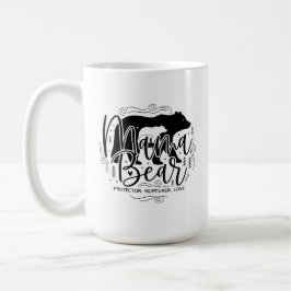 Mug Mama Bear Protector Black & White Script Mama Bear