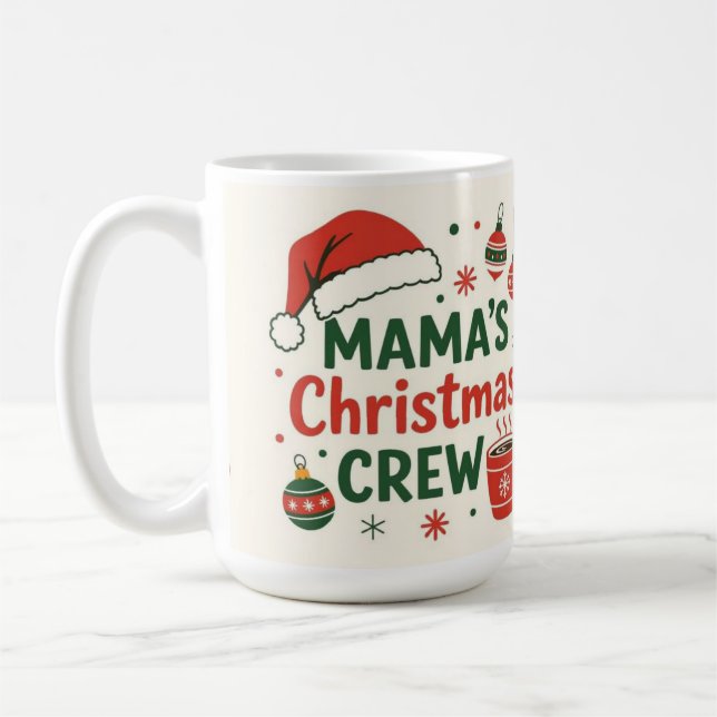 Mug Mama Christmas crew ,coffee lover (Gauche)