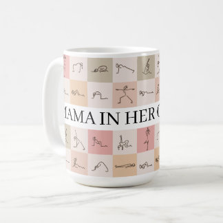 Mug Mama In Her Calm Era Yoga Aesthetic Design