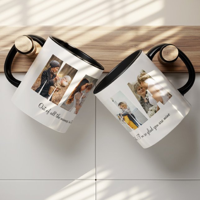 Mug Mama Photo Collage Cadeau de la fête des mères (Créateur téléchargé)