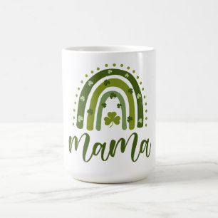 Mug Mama St. Patrick's Day Shamrock vert arc-en-ciel