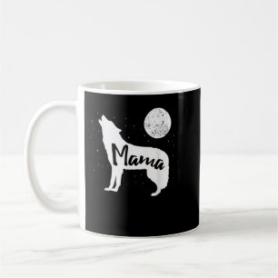 Mug Mama Wolf T-Shirt Famille de loups