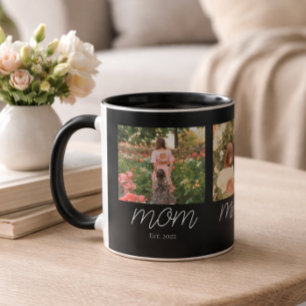 Mug Maman a établi un script gras moderne noir 3 Photo