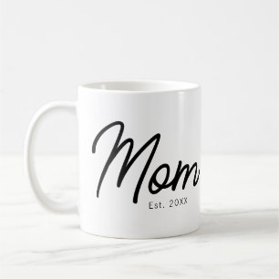 Mug Maman a établi un script minimal élégant en noir