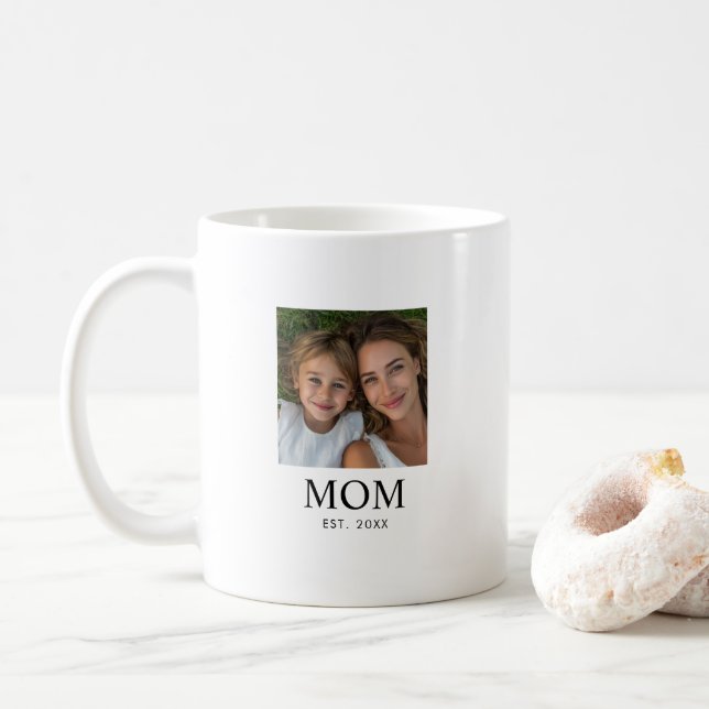Mug Maman a établi un script photo noir (Avec donut)