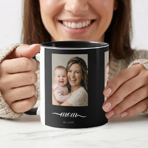 Mug Maman a établi une année personnalisée de photo no