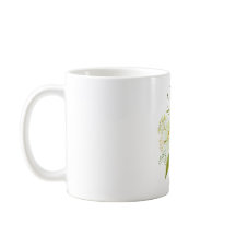 Mug Maman Aquarelle Bouquet Daisy Nom Personnalisé