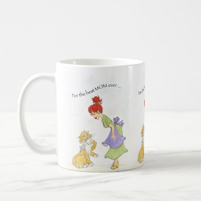 Mug Maman avec le chat (Gauche)