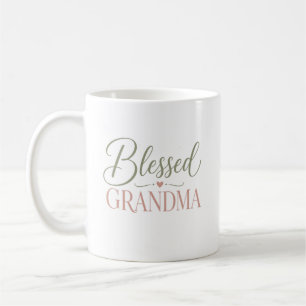 Mug Maman bénie Écriture élégante Cadeau