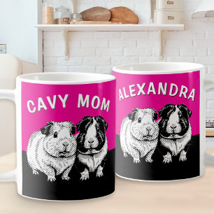 Mug Maman Cavy Personnalisé Cochon d'Inde Mignon