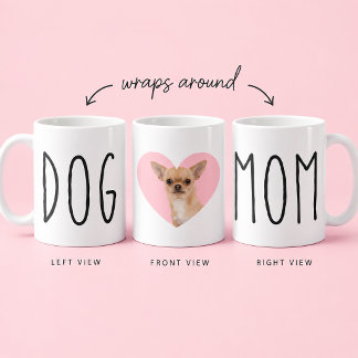 Mug Maman Chien Amoureuse de Chien Photo Personnalisée