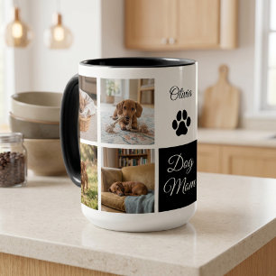 Mug Maman Chien Empreinte de Patte Huit Photos Personn