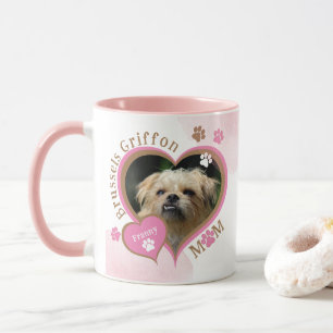 Mug Maman Chien Griffon de Bruxelles Rose Mignonne Pho