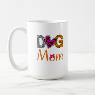 Mug Maman Chien Impression Léopard/Cadeau Tendance pou